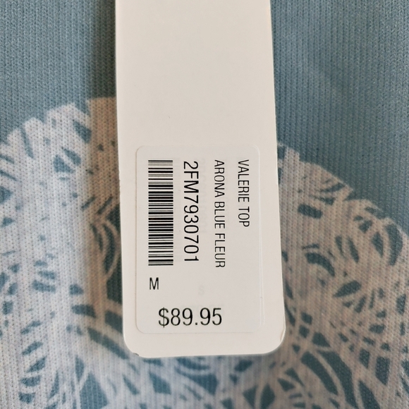 Soft Surroundings Comfy Floral Knit Valerie Tunic Top Sz M - Picture 5 of 10